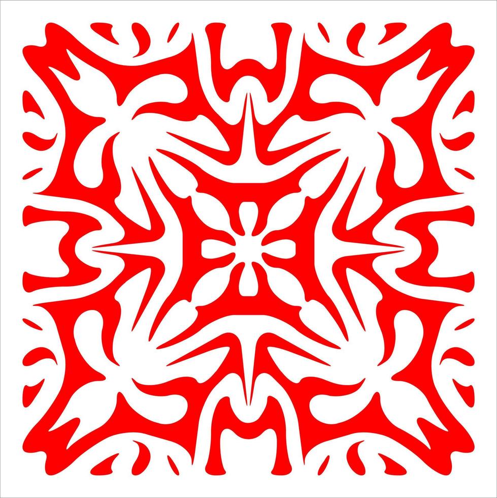 Seamless vector pattern in geometric ornament style.Tile Ornament. Vector illustration of symmetrical pattern mosaic