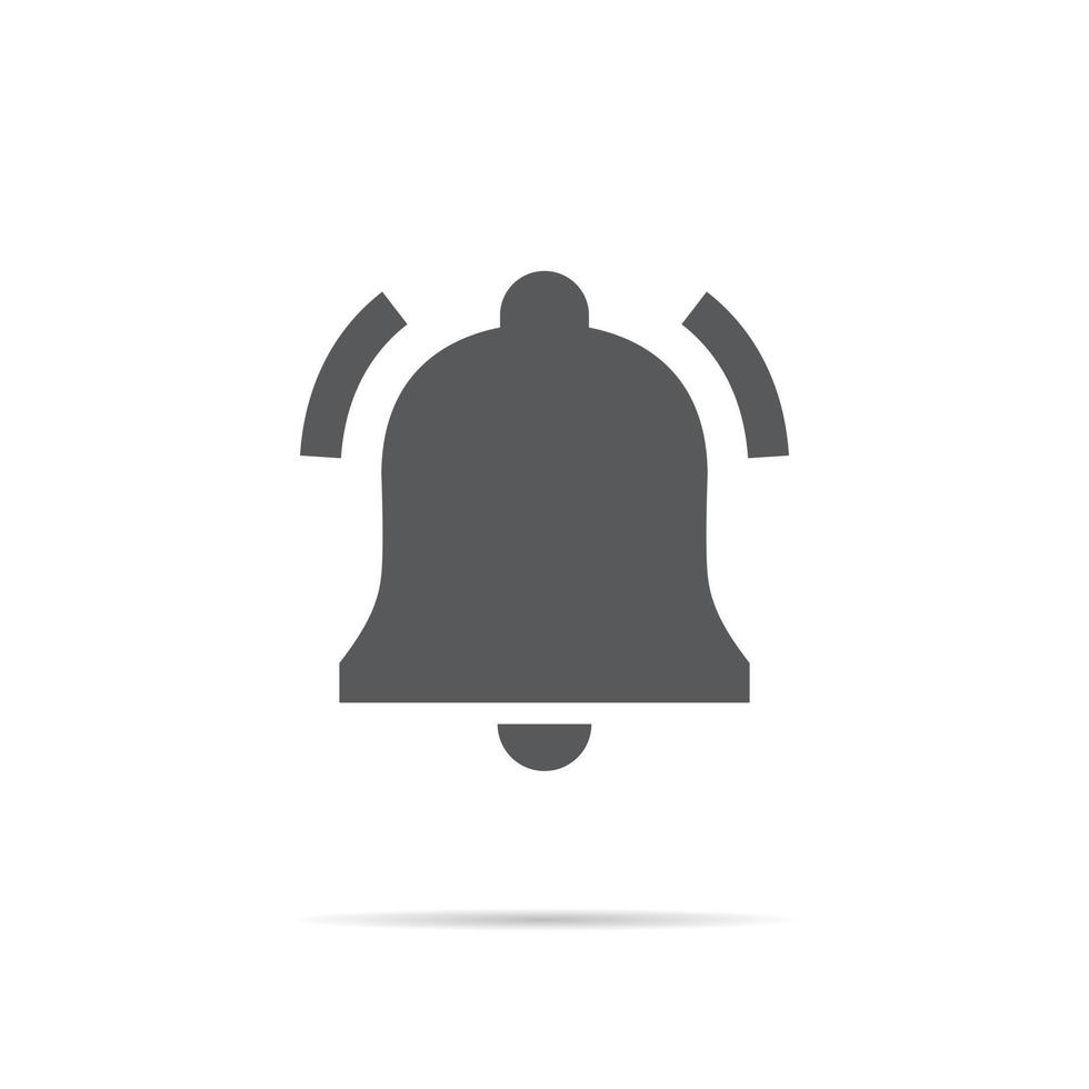 Bell, alarm icon vector. Notification alert sign symbol vector