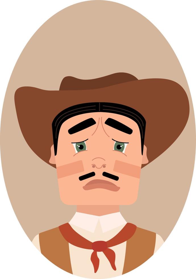 hand drawn gaucho cowboy illustration vector