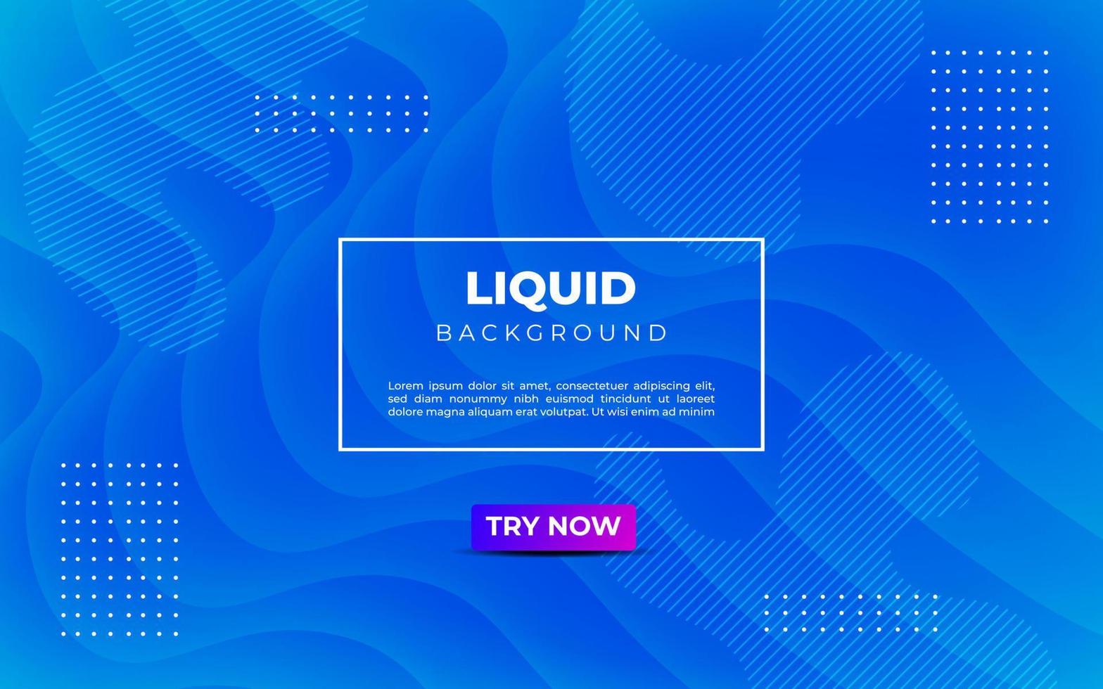 minimal abstract blue fluid liquid color wavy geometric shape background. eps10 vector