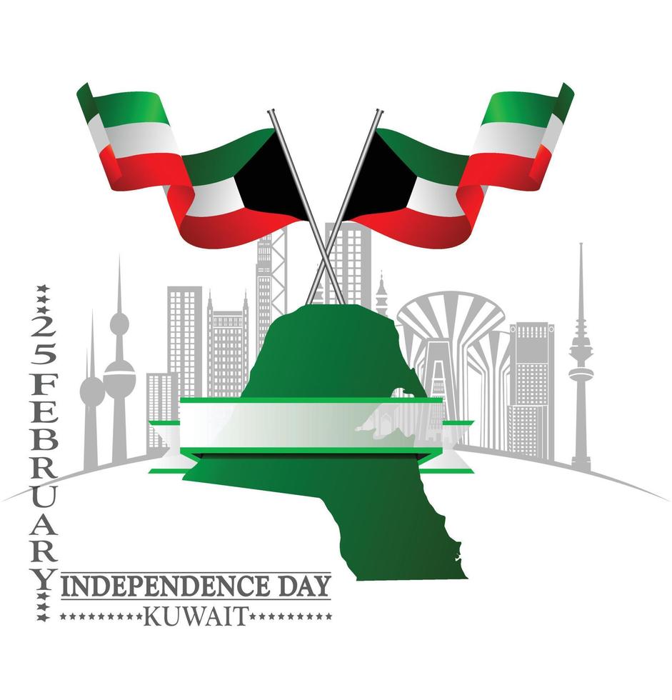 national day kuwait vector