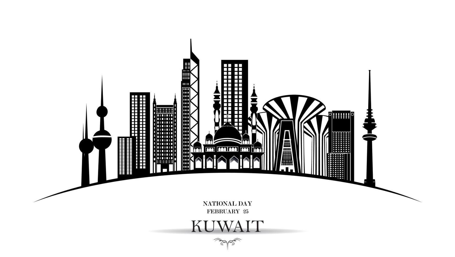 national day kuwait vector