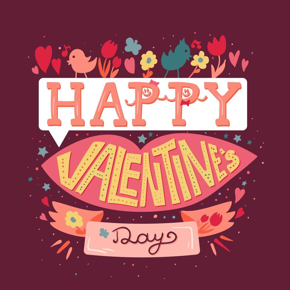 Feliz día de San Valentín vector