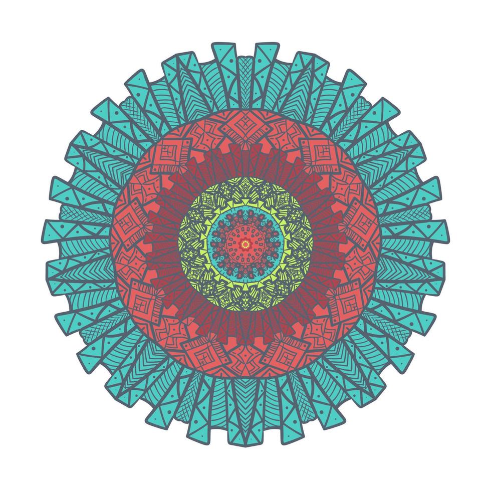 Mandala Line Template vector