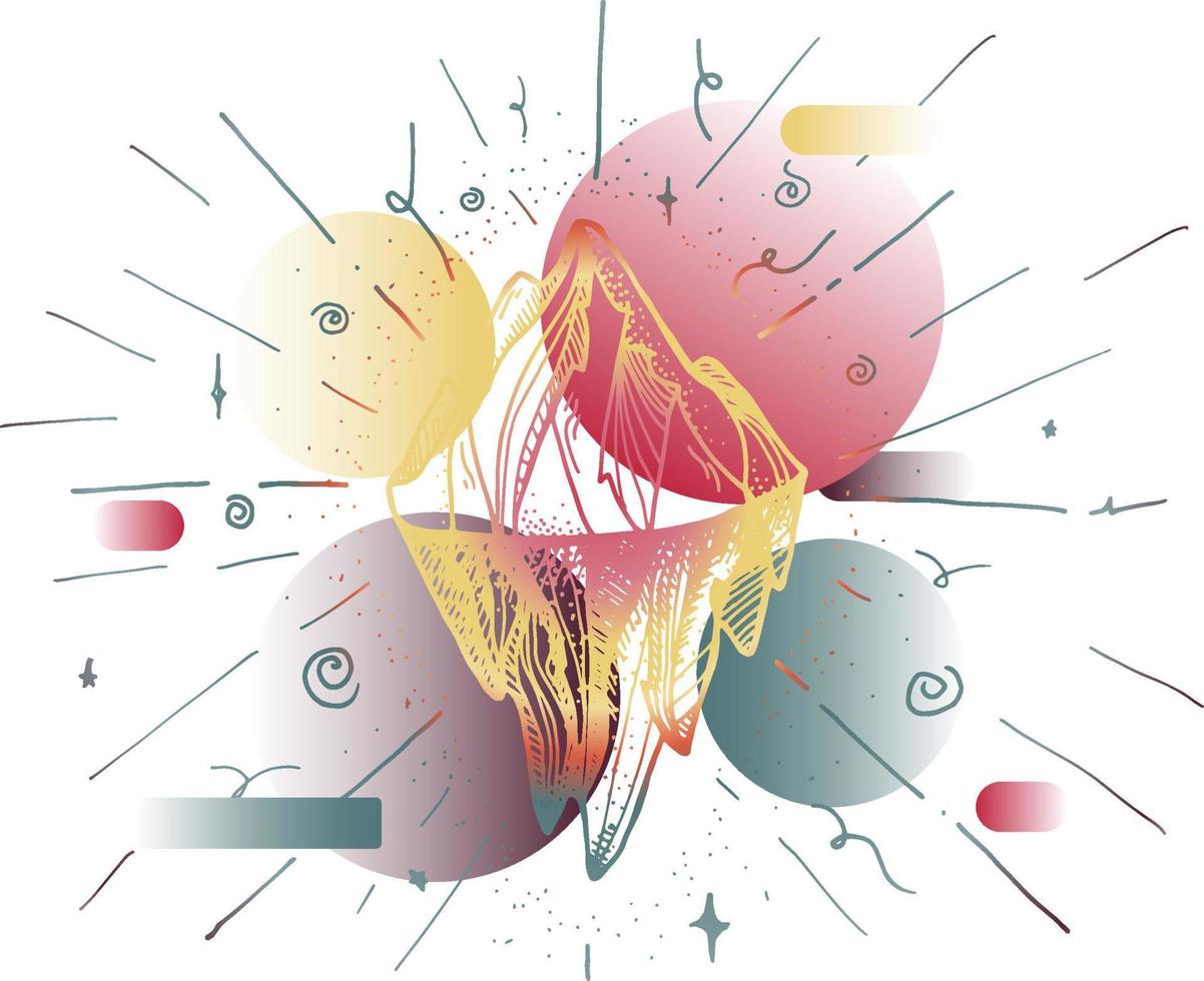 pico de iceberg de montaña vector