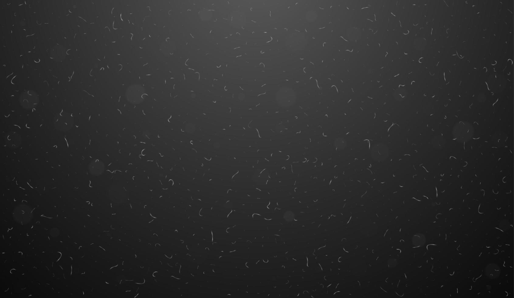 Macro dust particles flying over black background. vector