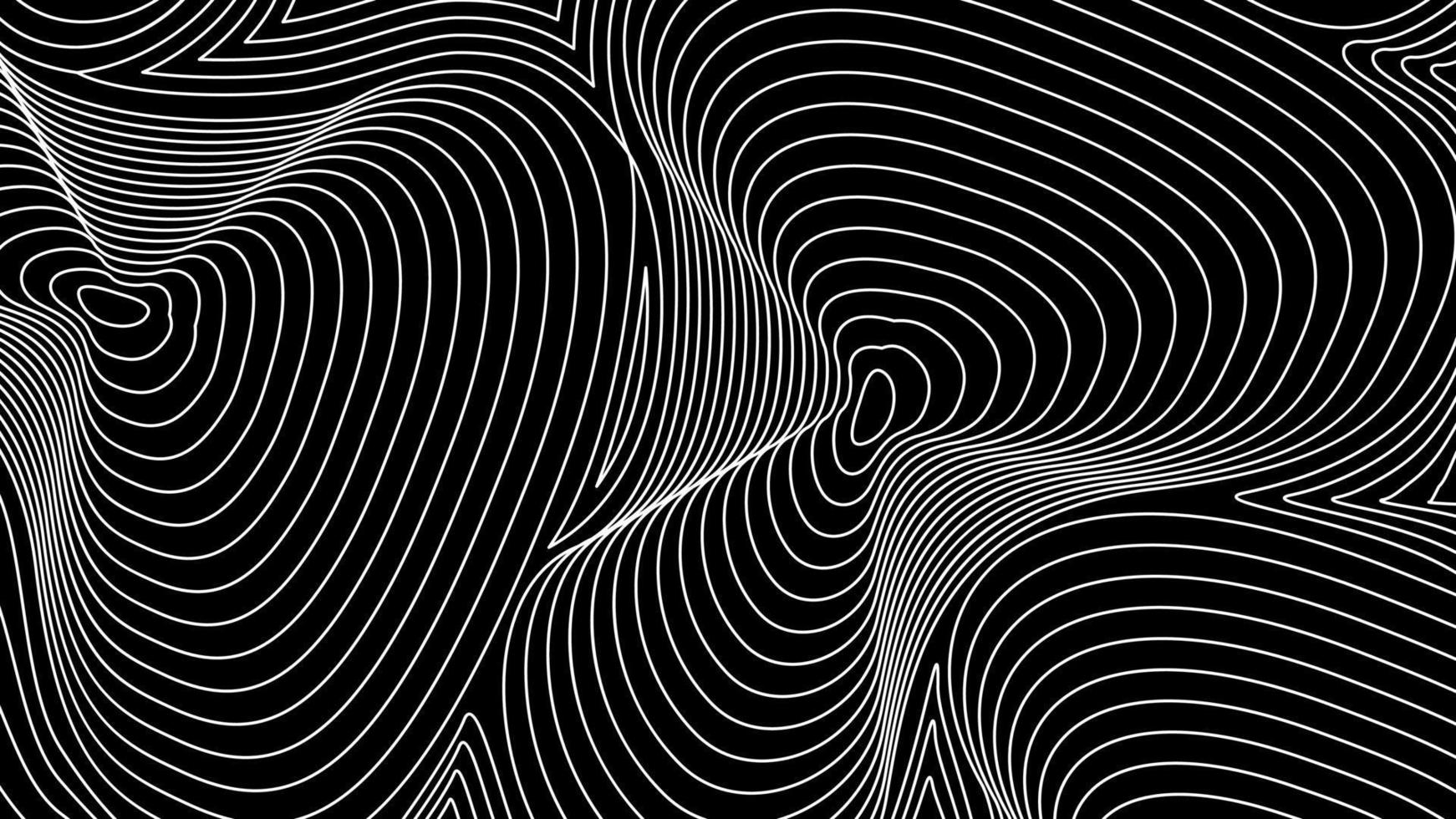 black abstract background with topographic contour line texture. used for backdrop, wallpaper, banner or flyer vector