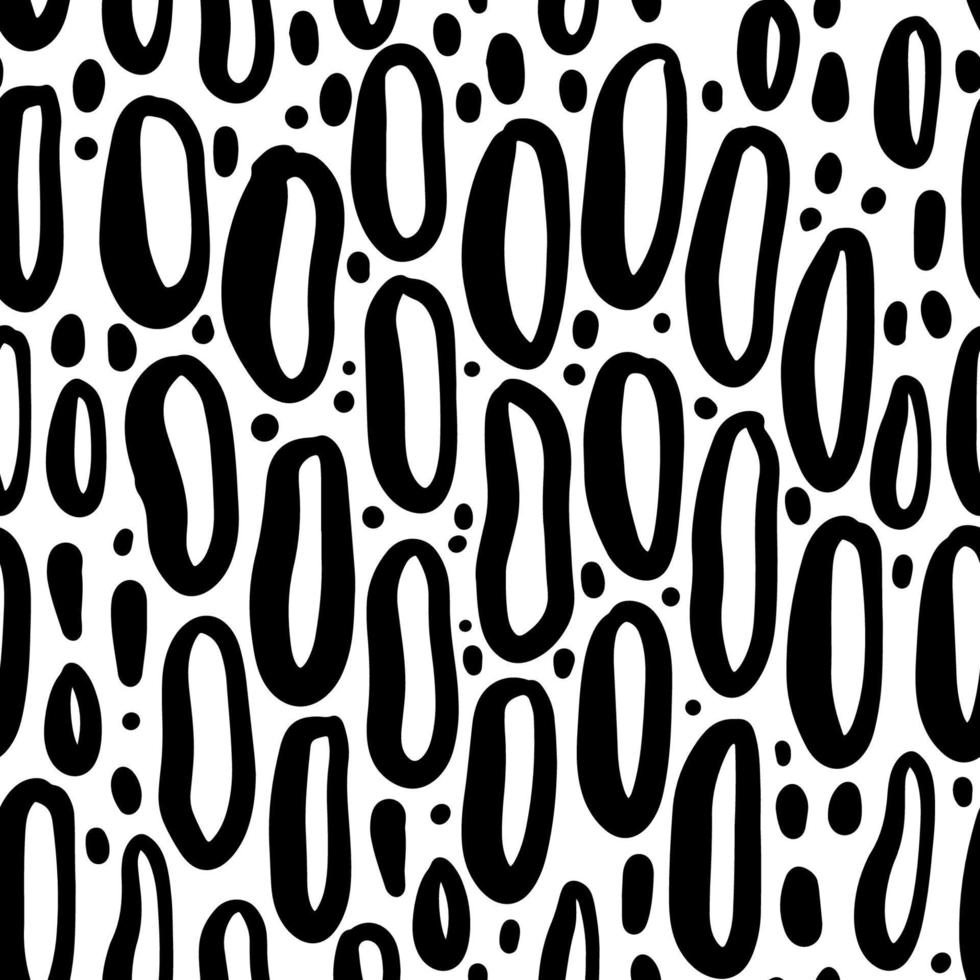 Absctract Cheetah animal seamless pattern texture repeating monochrome black and white. Scandi Fashion and stylish background. vector