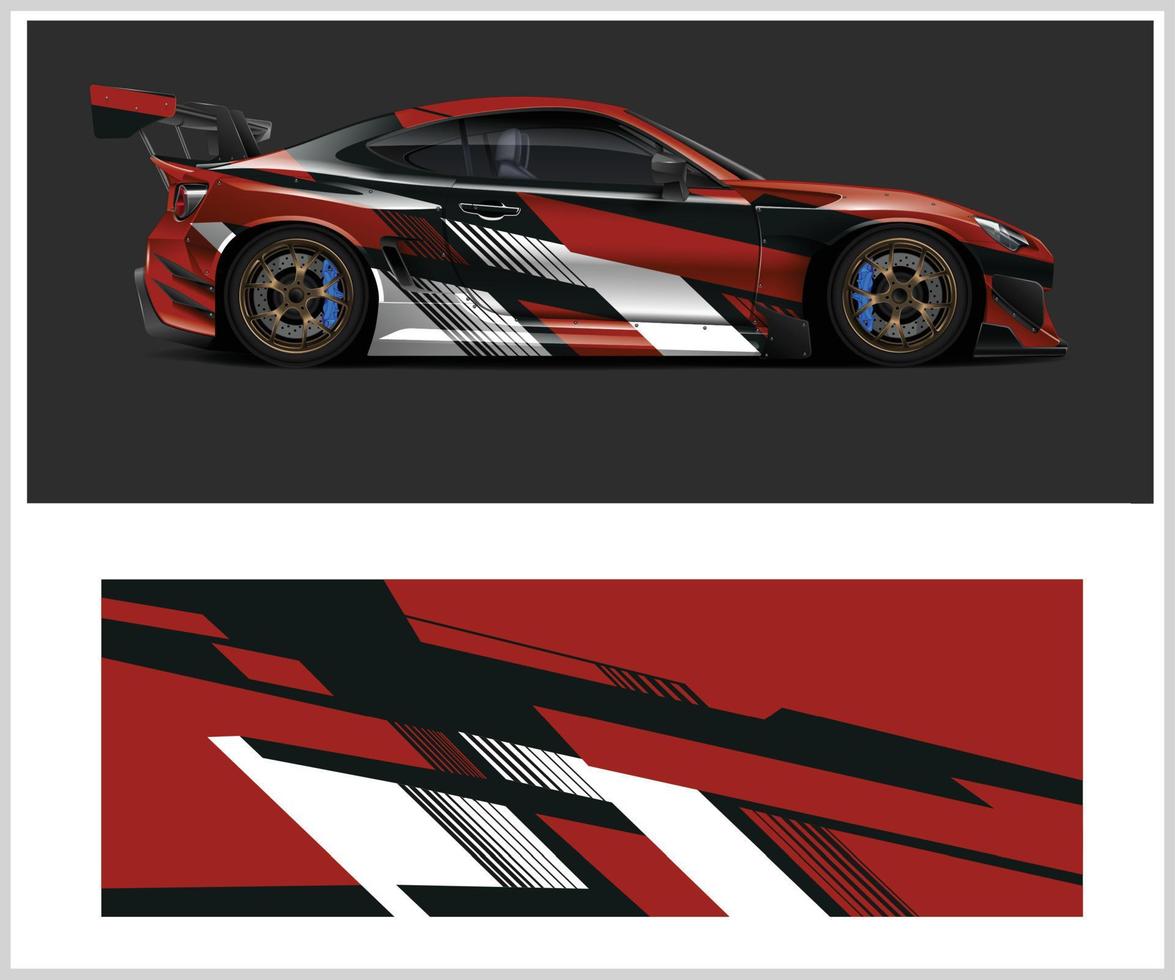 Vehicle Wrap Design and Abstract Grunge Texture Background 17461650