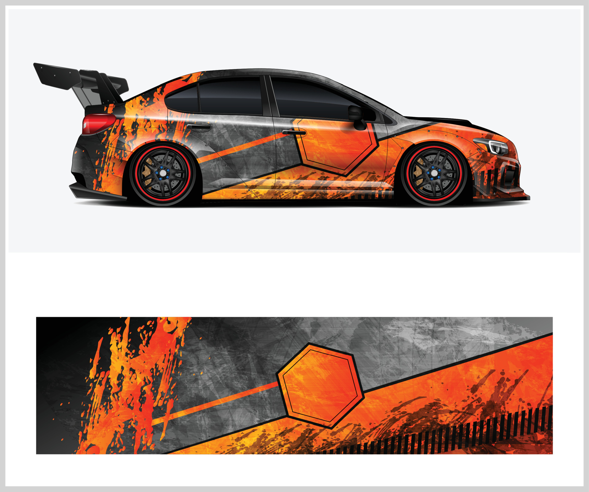 vinyl sticker design for car wraps and Vehicle wraps design 17461678