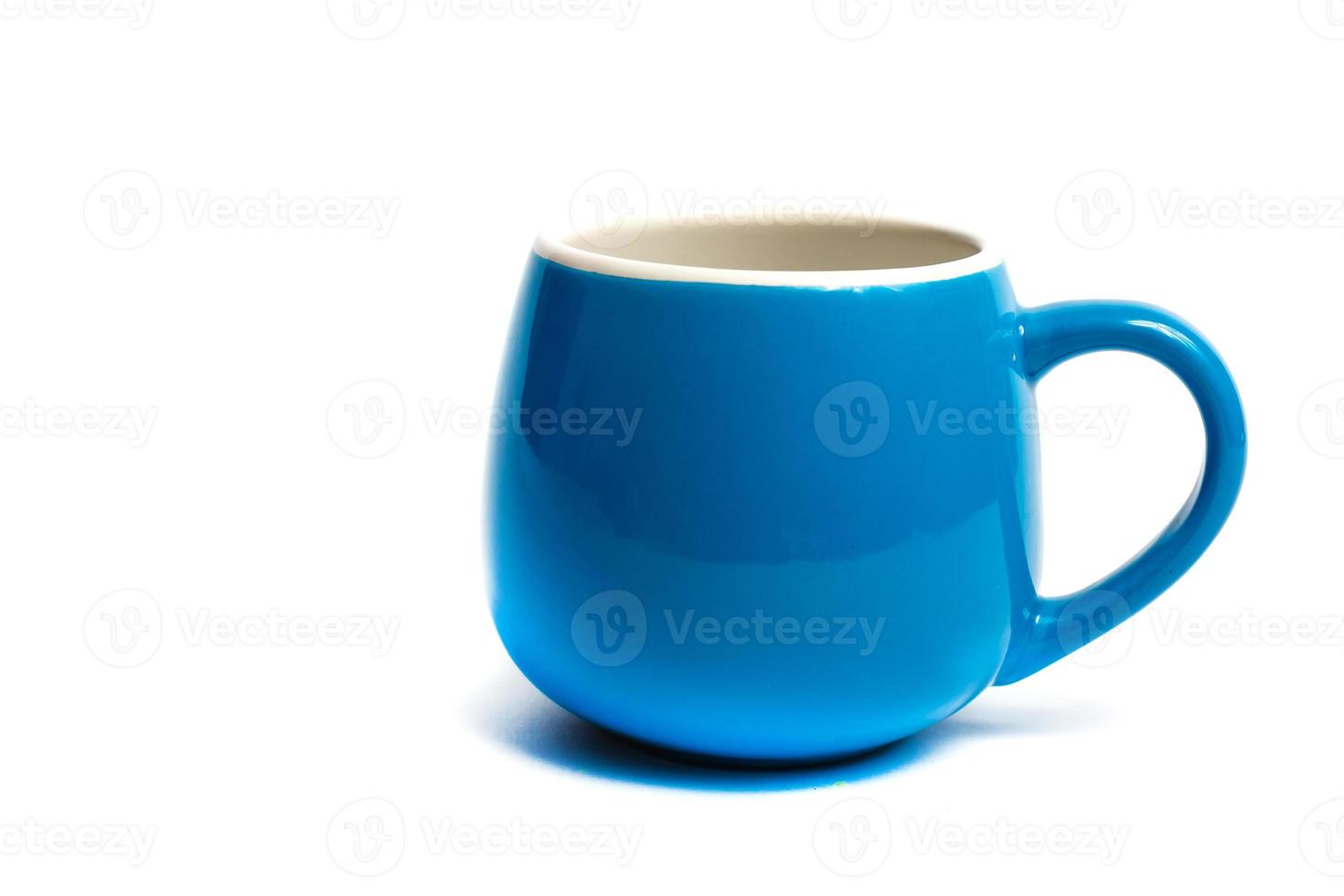 Isolated blue cup photo