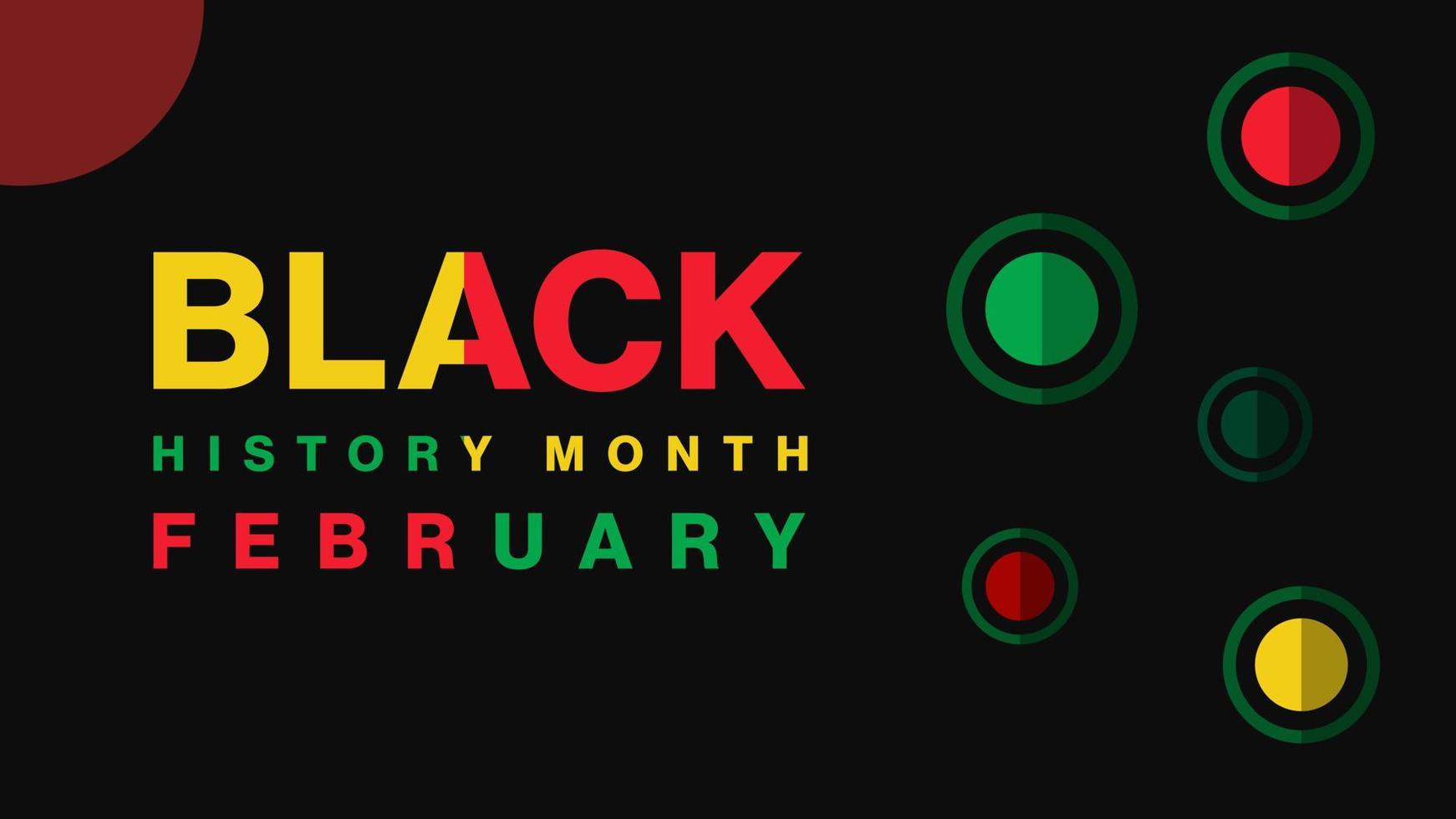 Black History Month background. African American History is celebrated annually in February. vector