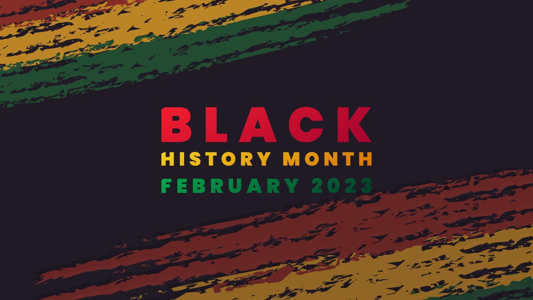 Black History Month background. African American History is celebrated annually in February. vector