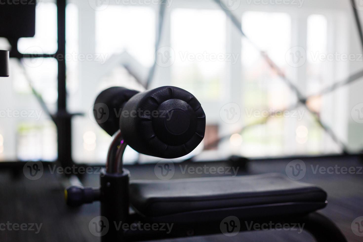 cerrar simuladores de trenes y detalles en la sala deportiva foto