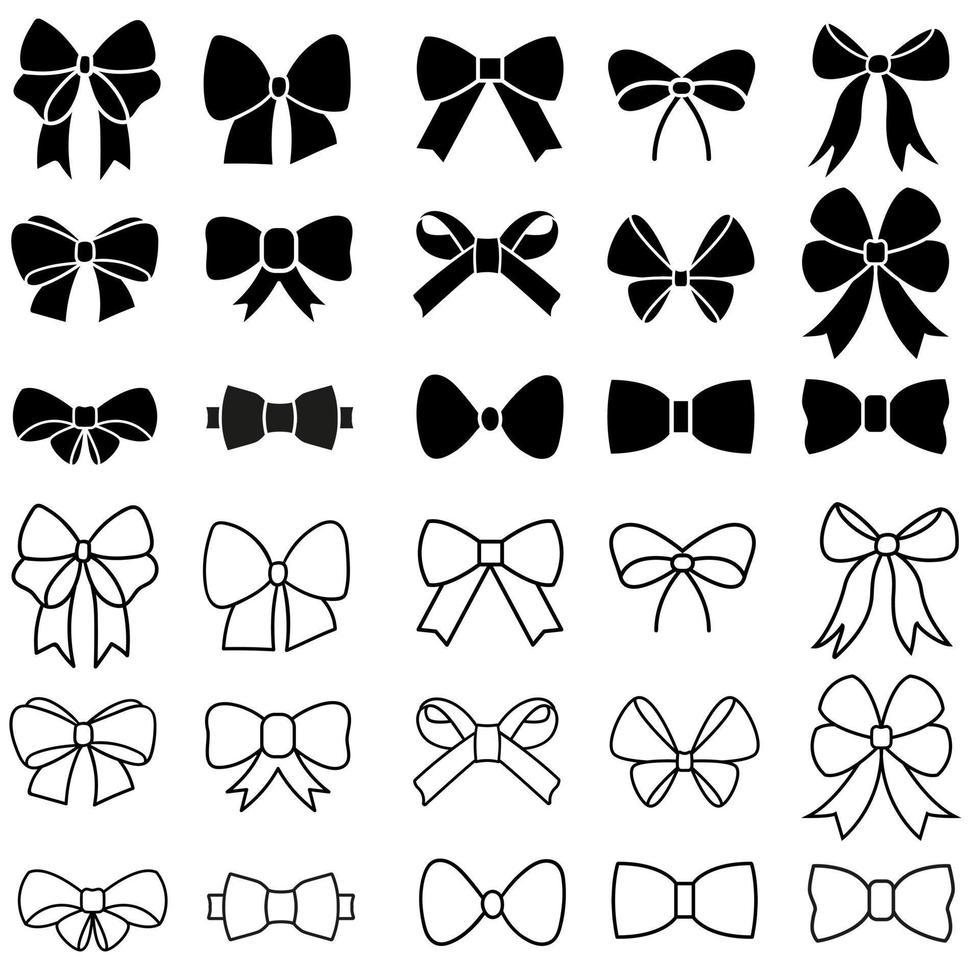 cute bow ribbon decoration icon 4832971 Vector Art at Vecteezy