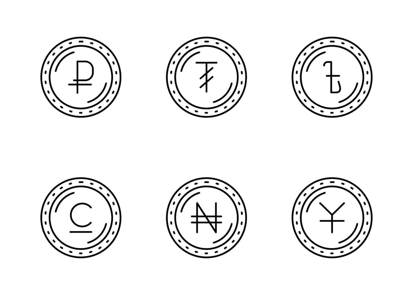 Currency Vector Icon Set