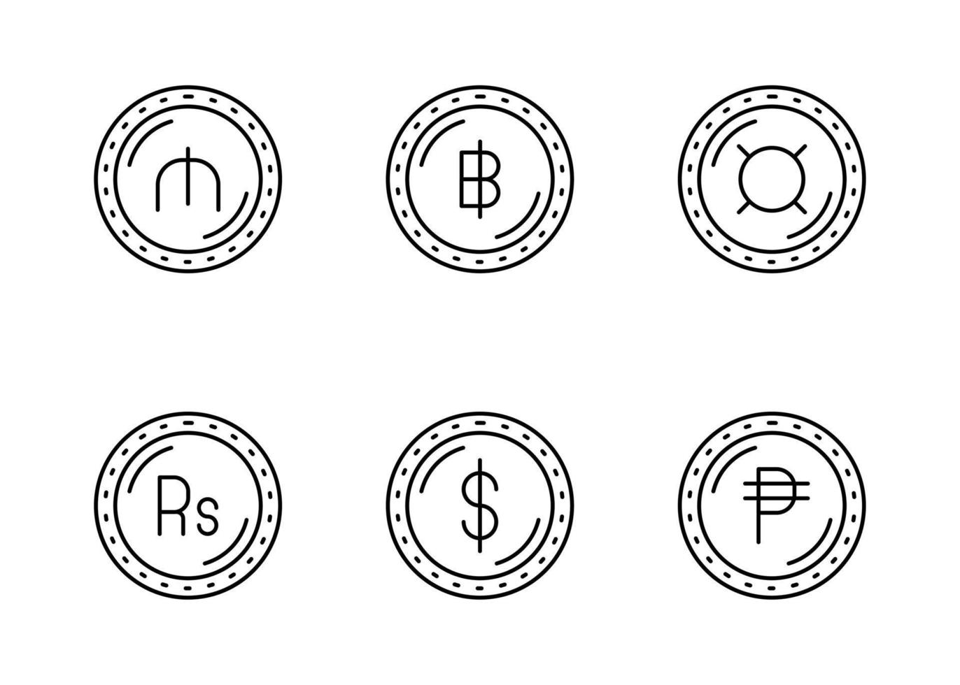 Currency Vector Icon Set