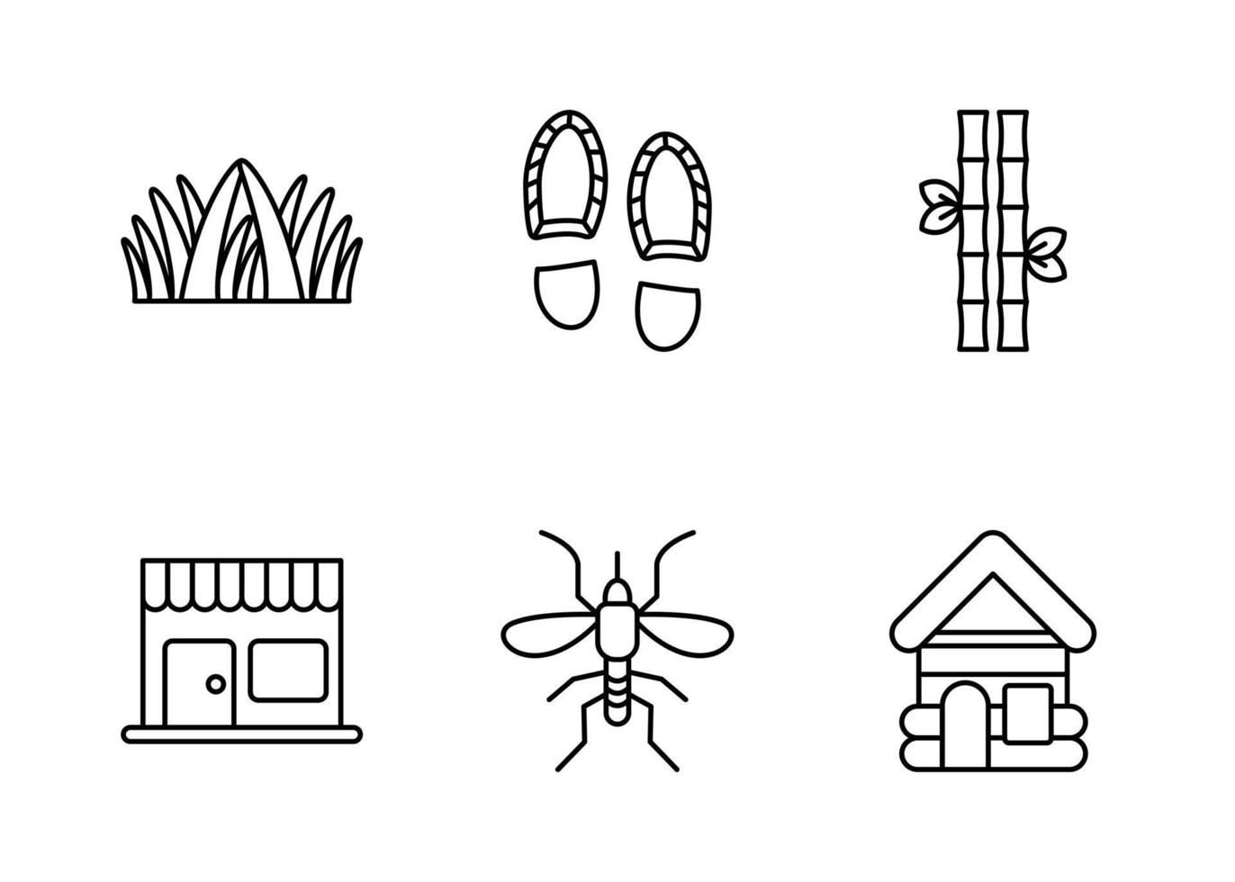 Rainforest Vector Icon Set