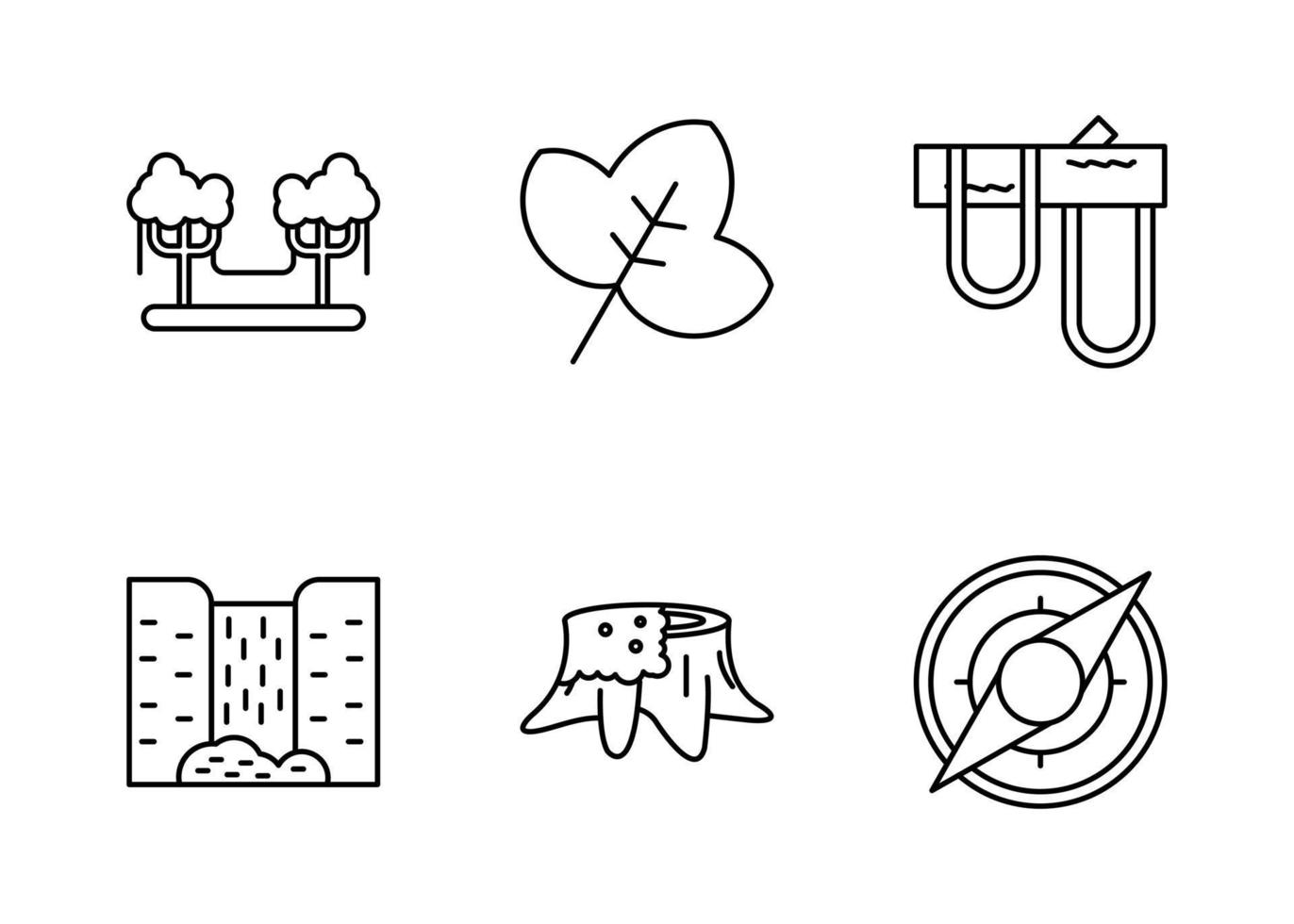Rainforest Vector Icon Set
