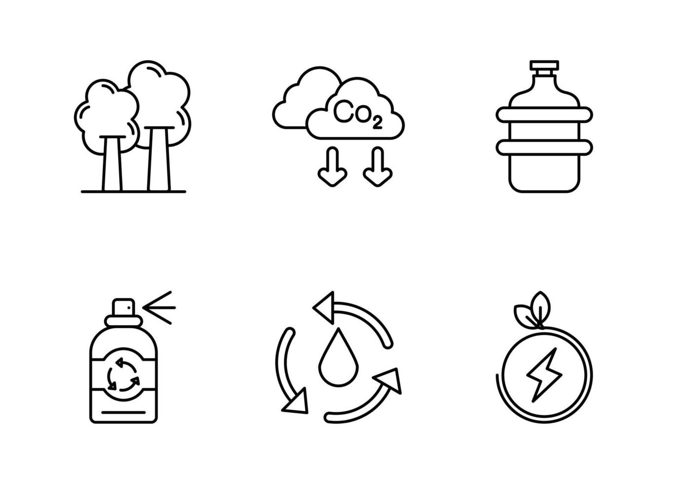 Recycling Vector Icon Set