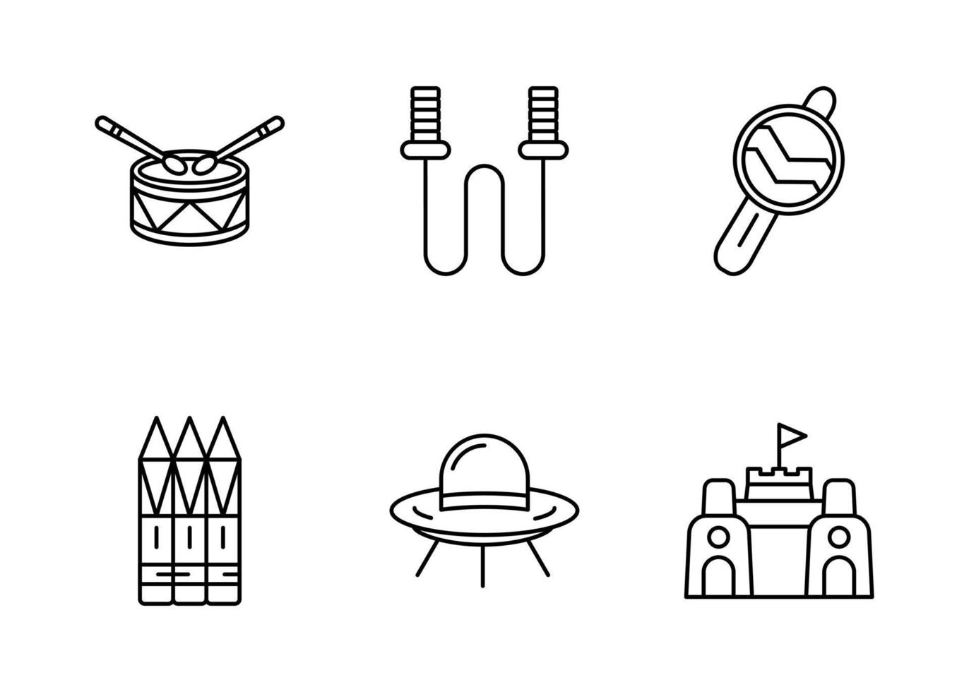 Toys Vector Icon Set