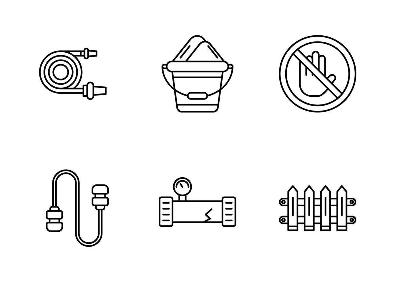 Security at Work Vector Icon Set