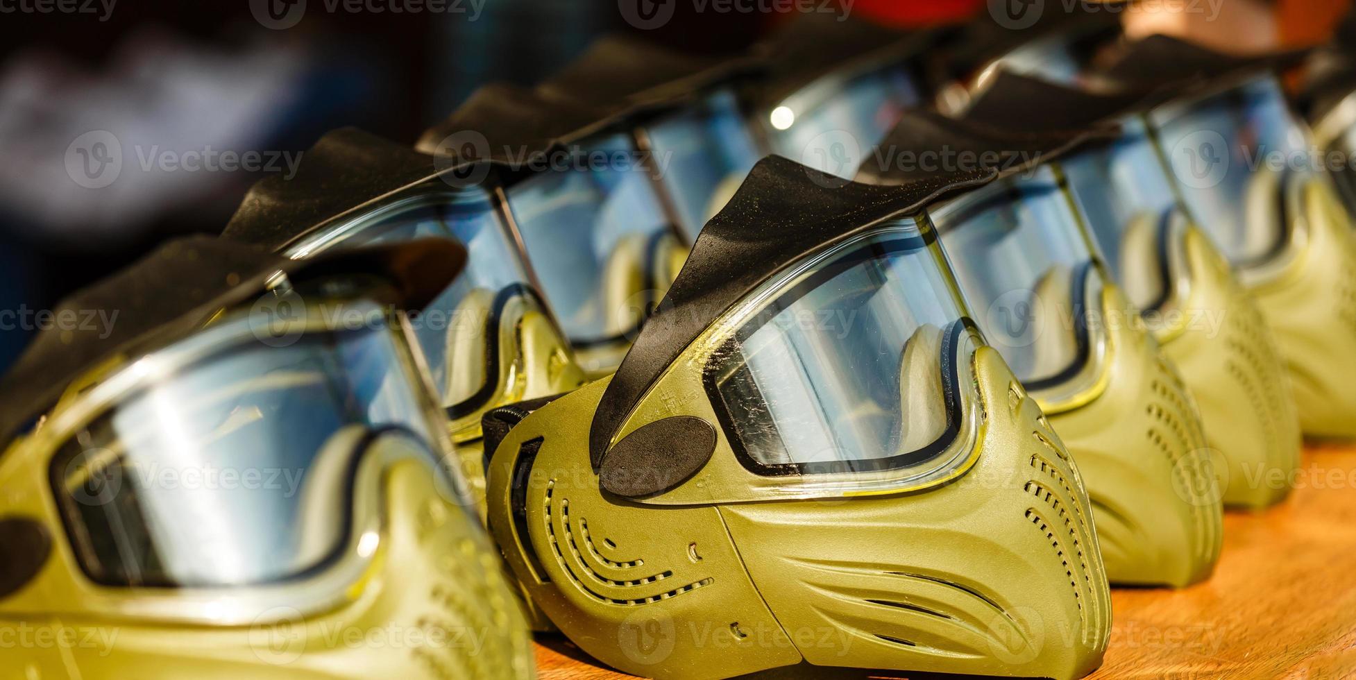 protective helmets for paintball, mask the game photo