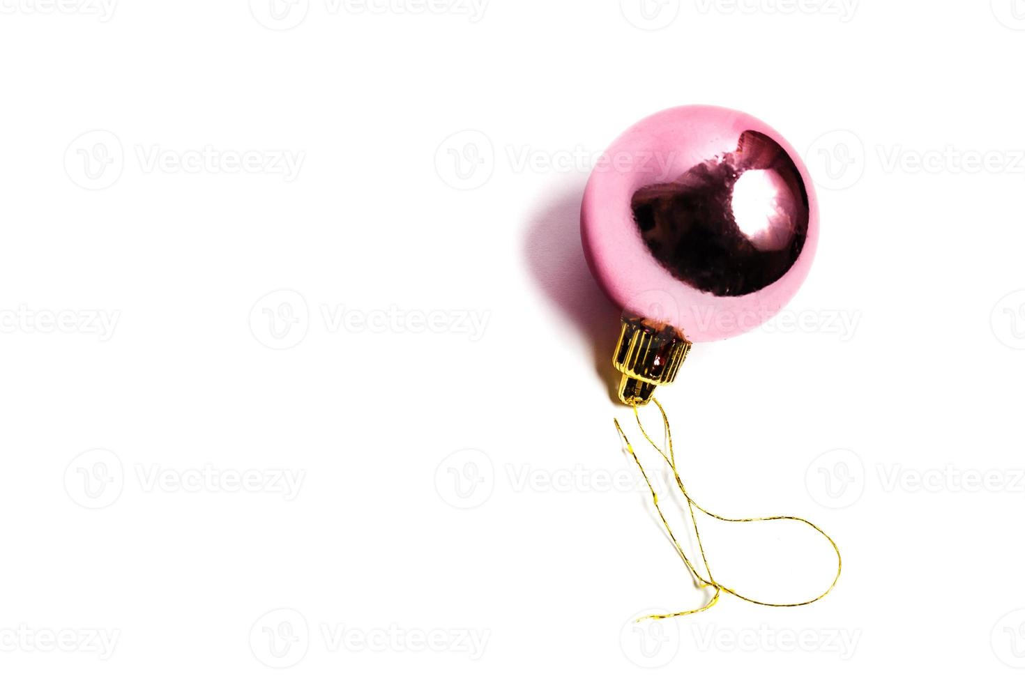 christmas ball isolated on white background photo
