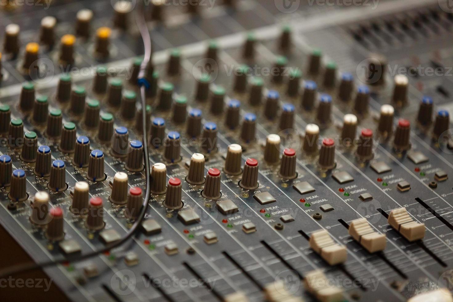 Sound music mixer control panel photo