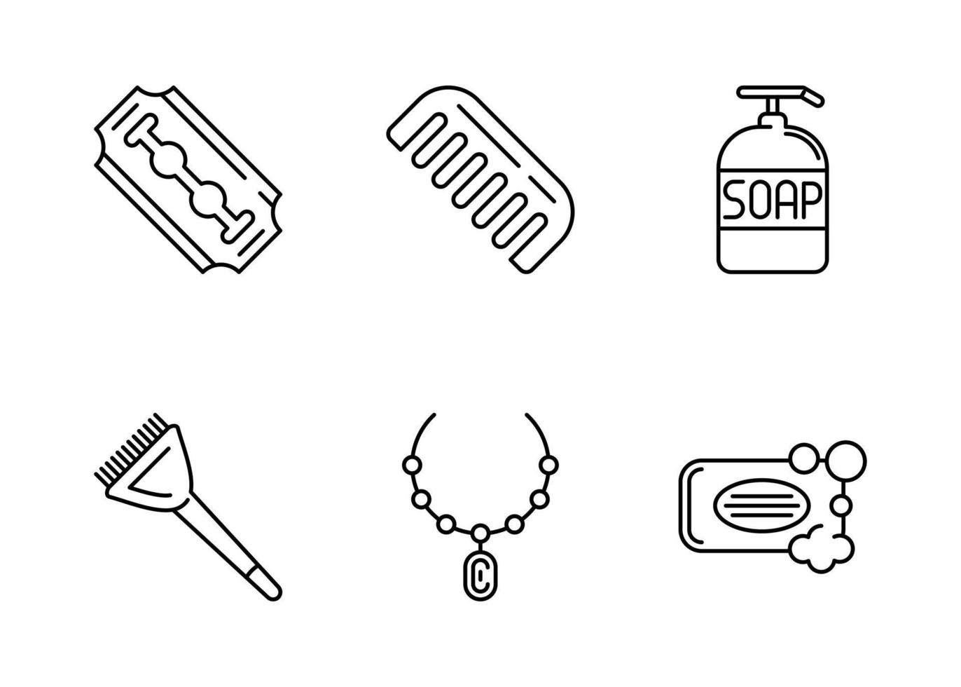 Beauty Salon Vector Icon Set