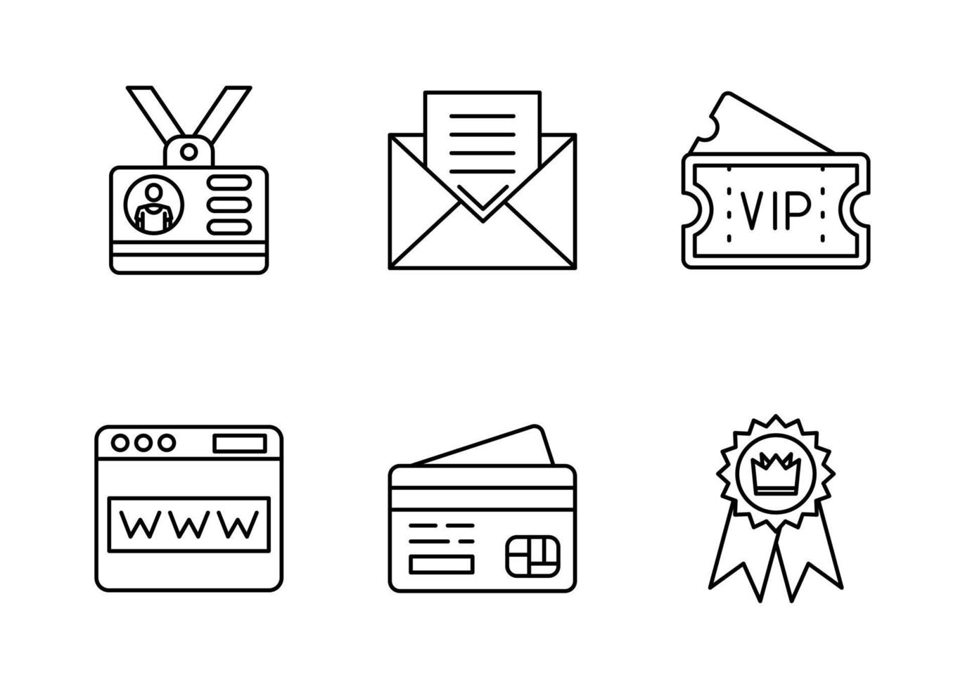 Membership Vector Icon Set