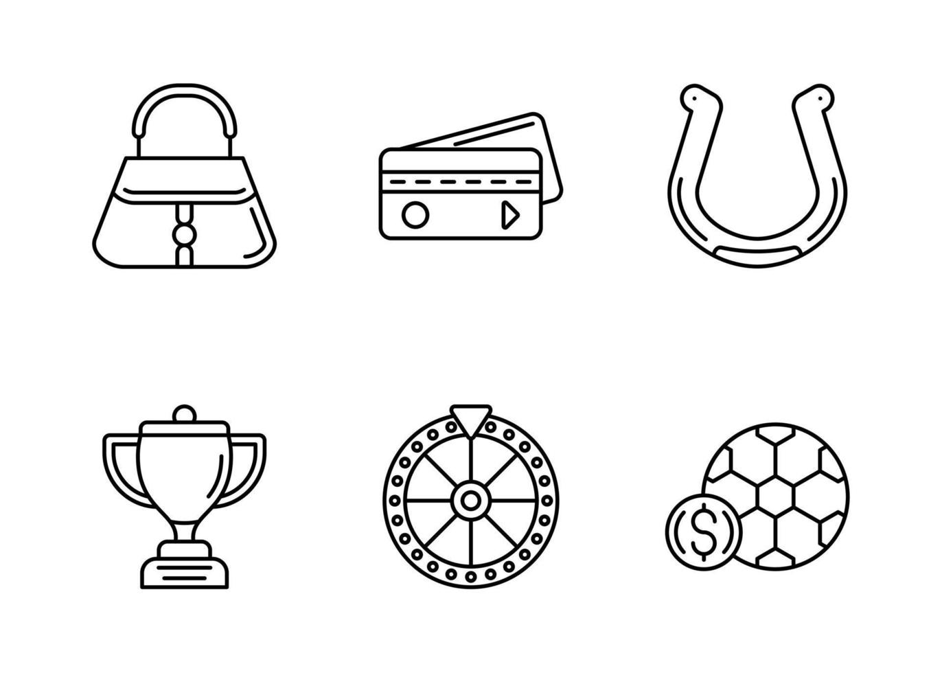 Lottery Vector Icon Set