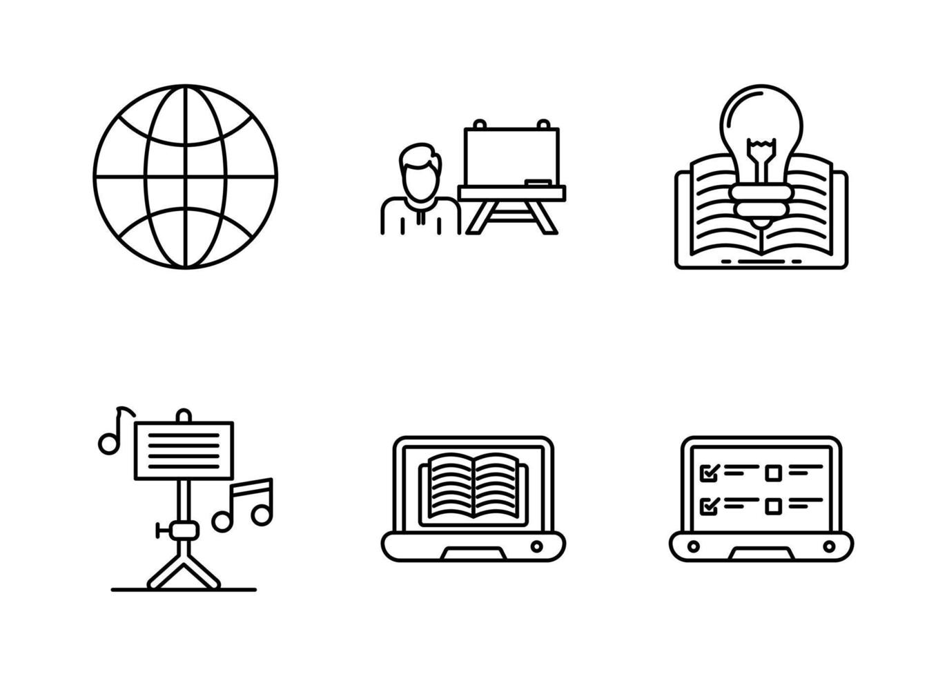 Learning Vector Icon Set