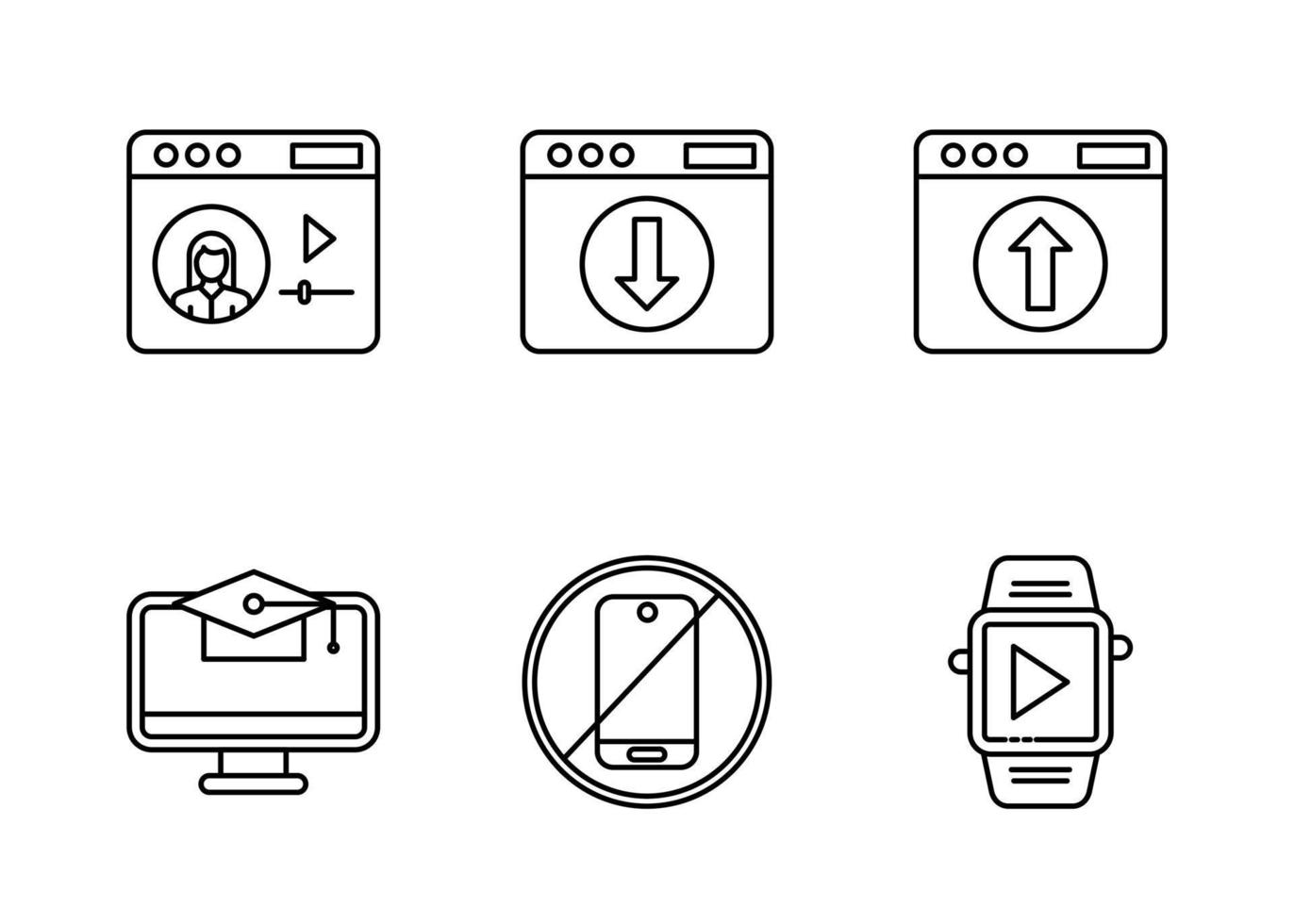 Millennial Vector Icon Set