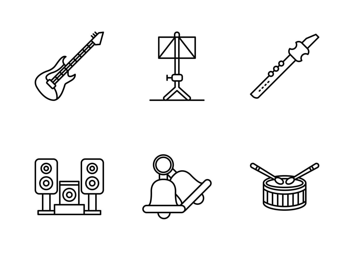 Music Vector Icon Set