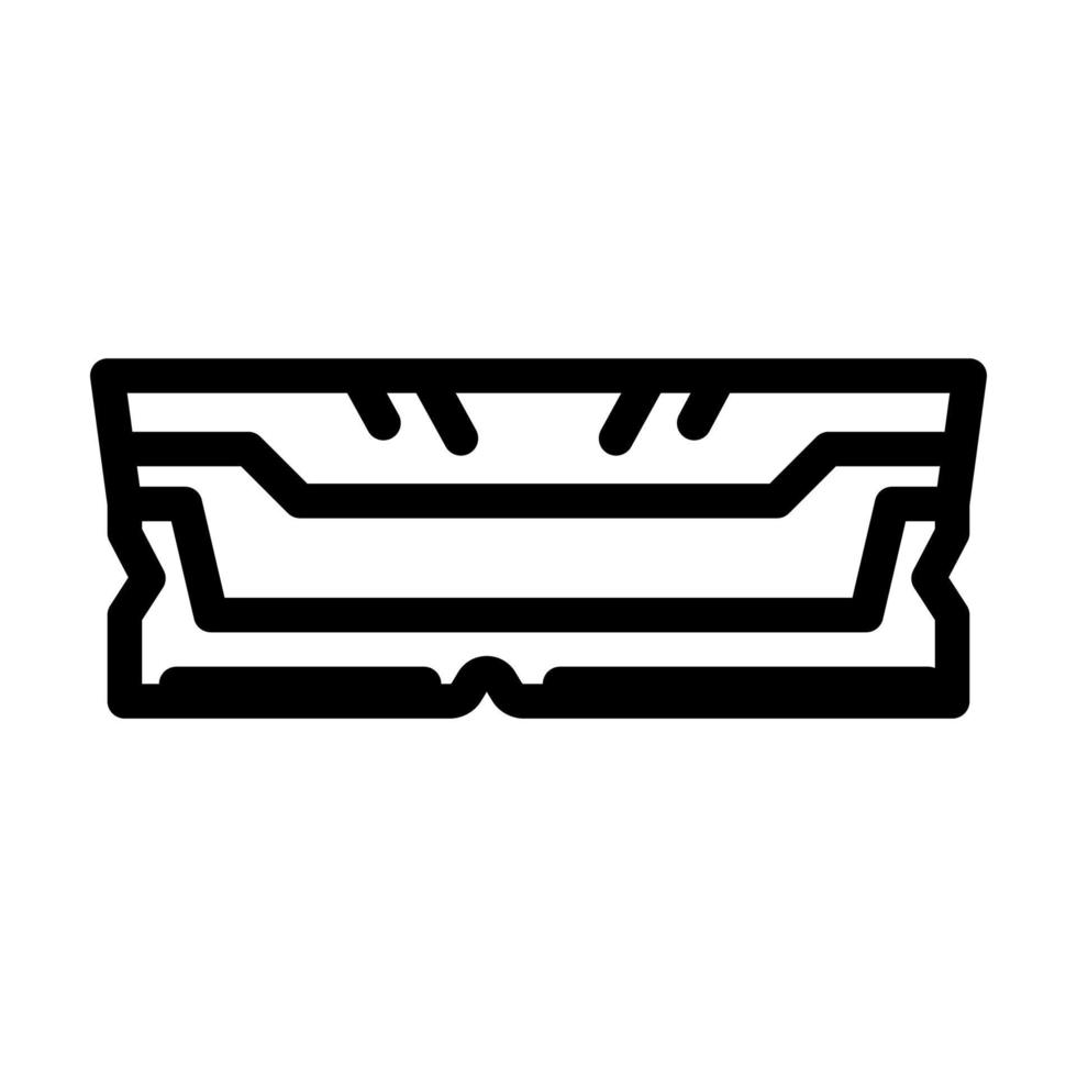 ram computer part line icon vector illustration