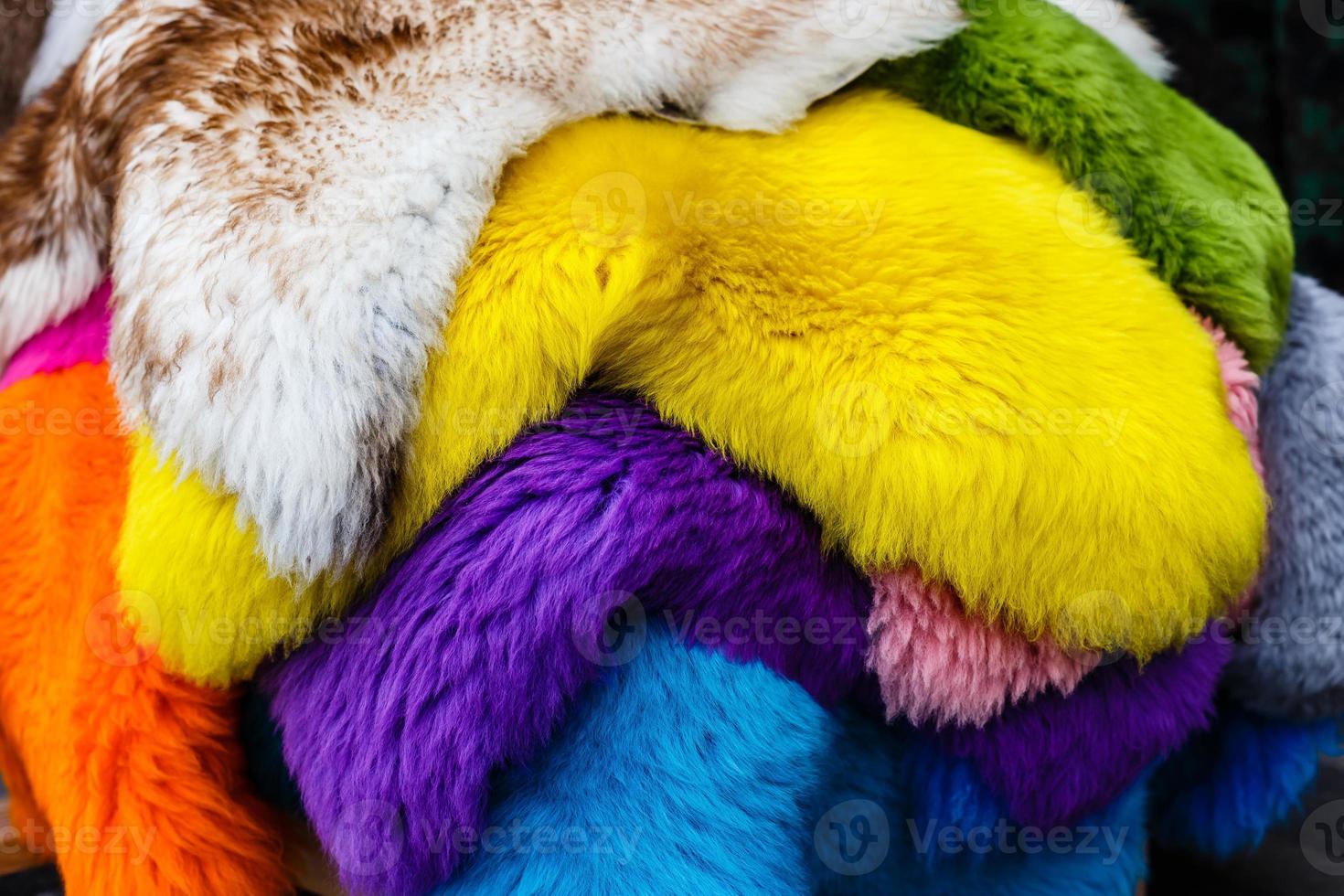 colored fur background photo