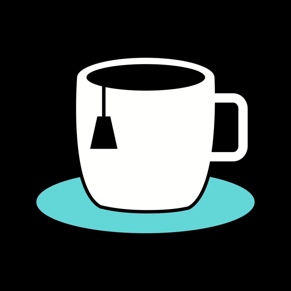 taza de té vector icono