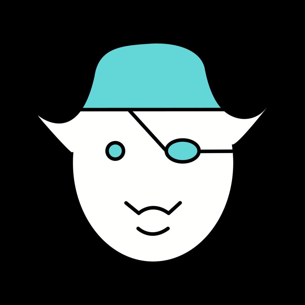 icono de vector de pirata