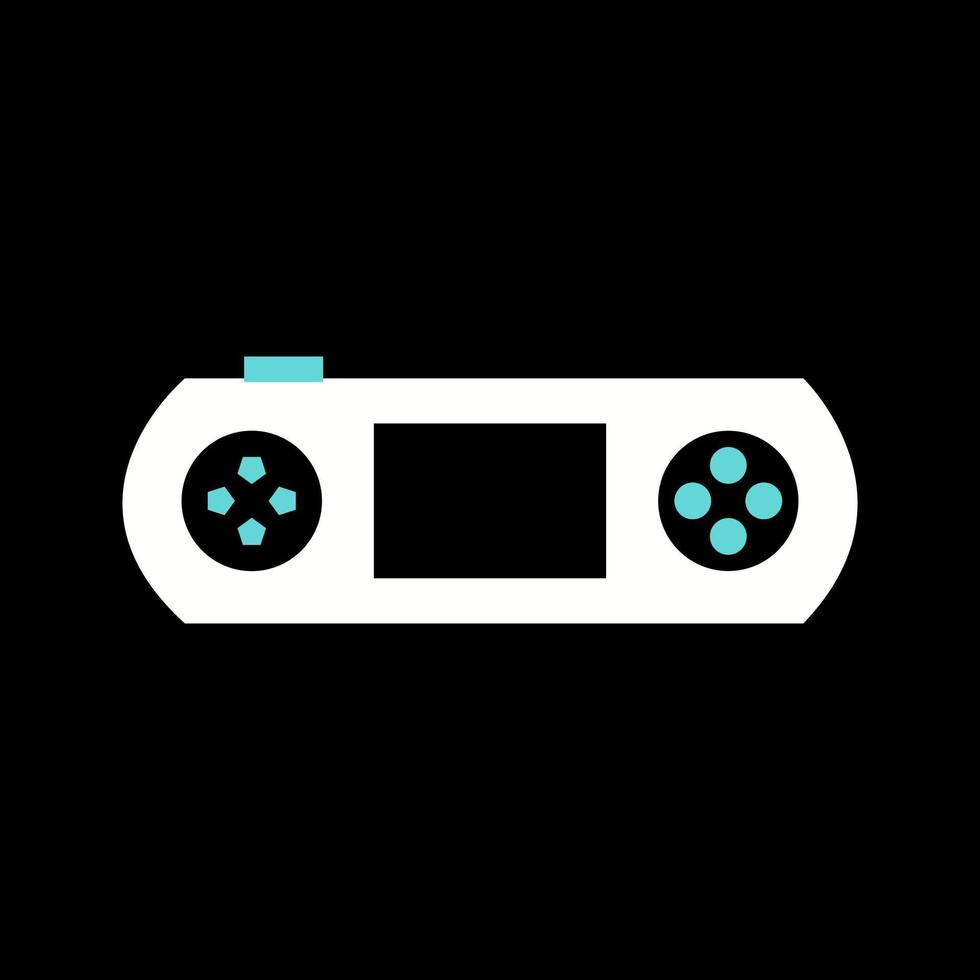 icono de vector de consola de juegos