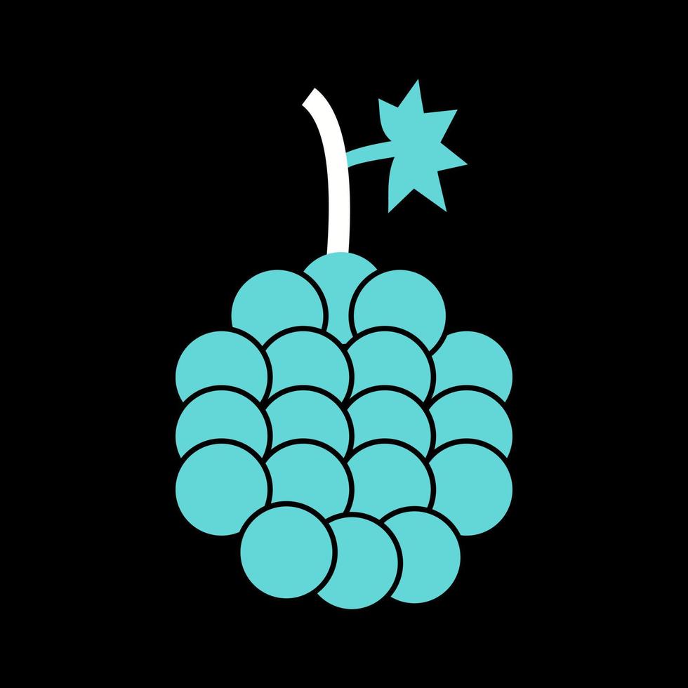 icono de vector de uvas