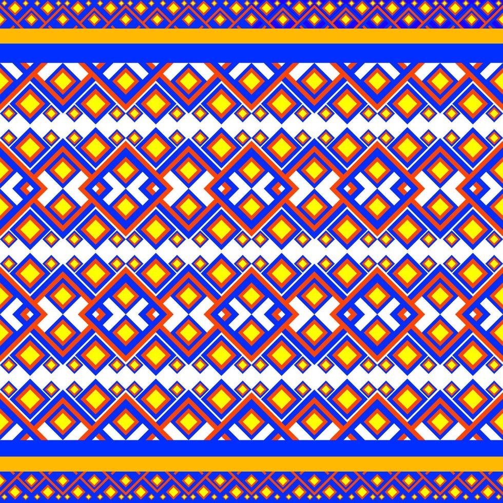Ilustración de vector colorido de patrones sin fisuras de tela indígena