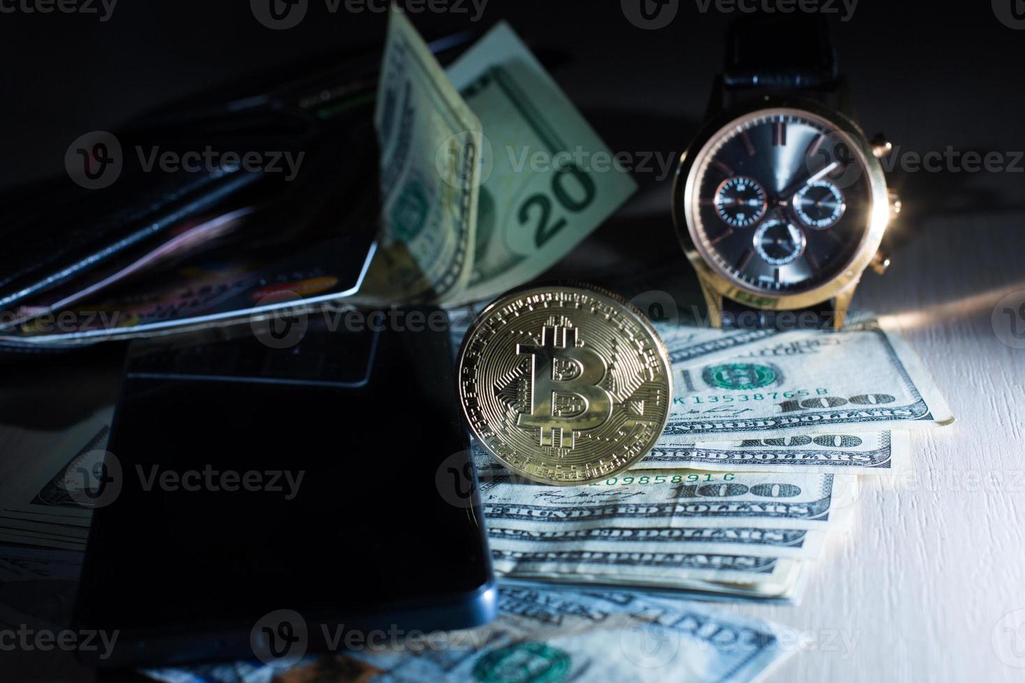 Picture of crypto currency smartphone clock, time, wristwatch photo