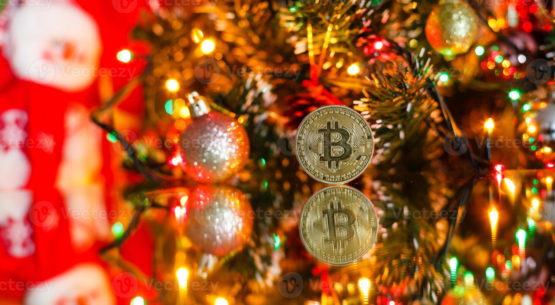 Bitcoin gold christmas photo