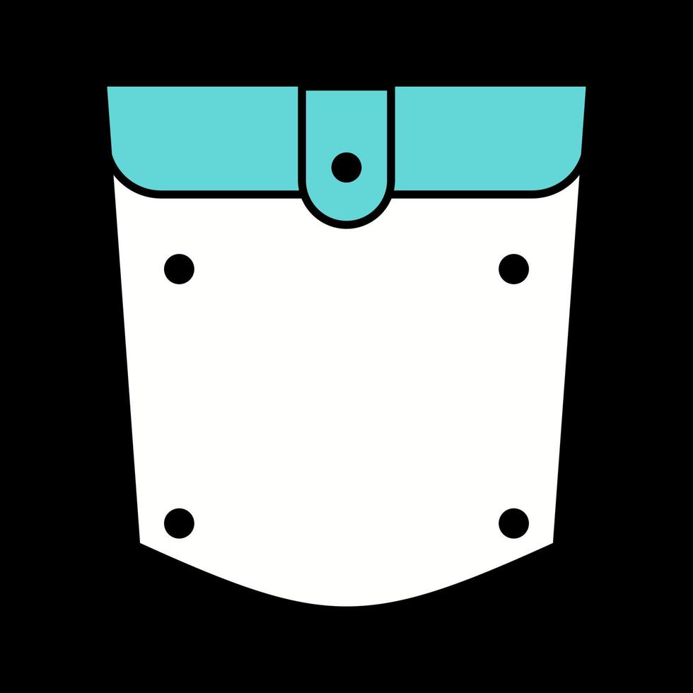 icono de vector cuadrado de bolsillo