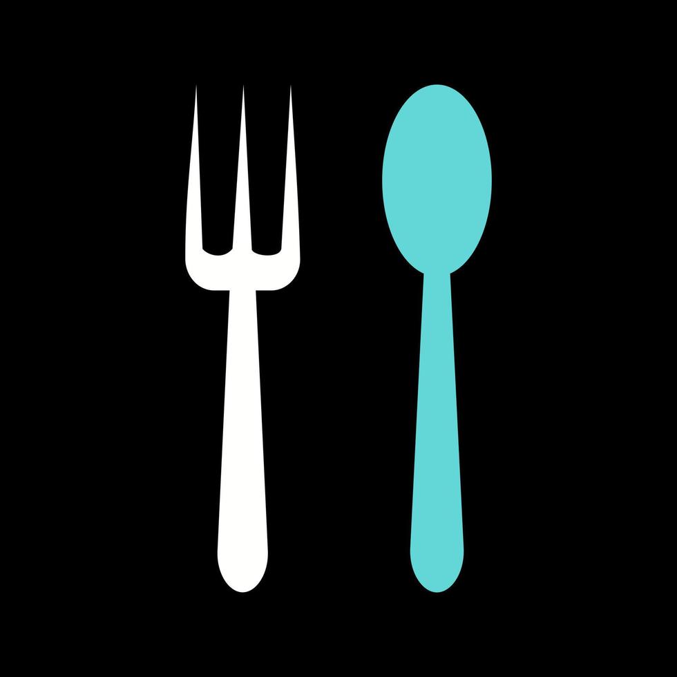 Spoon and Fork Vector Icon