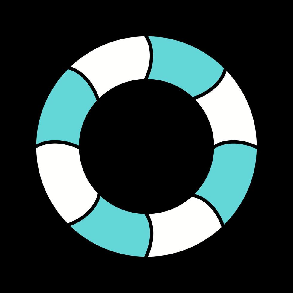 Swimming Tire Vector Icon