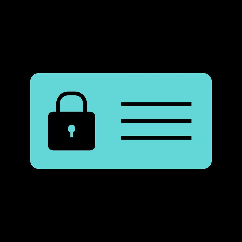 Protected Card Vector Icon