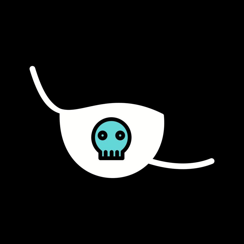 icono de vector de parche en el ojo