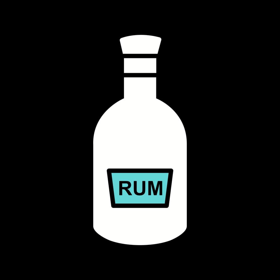 Bottle of Rum Vector Icon